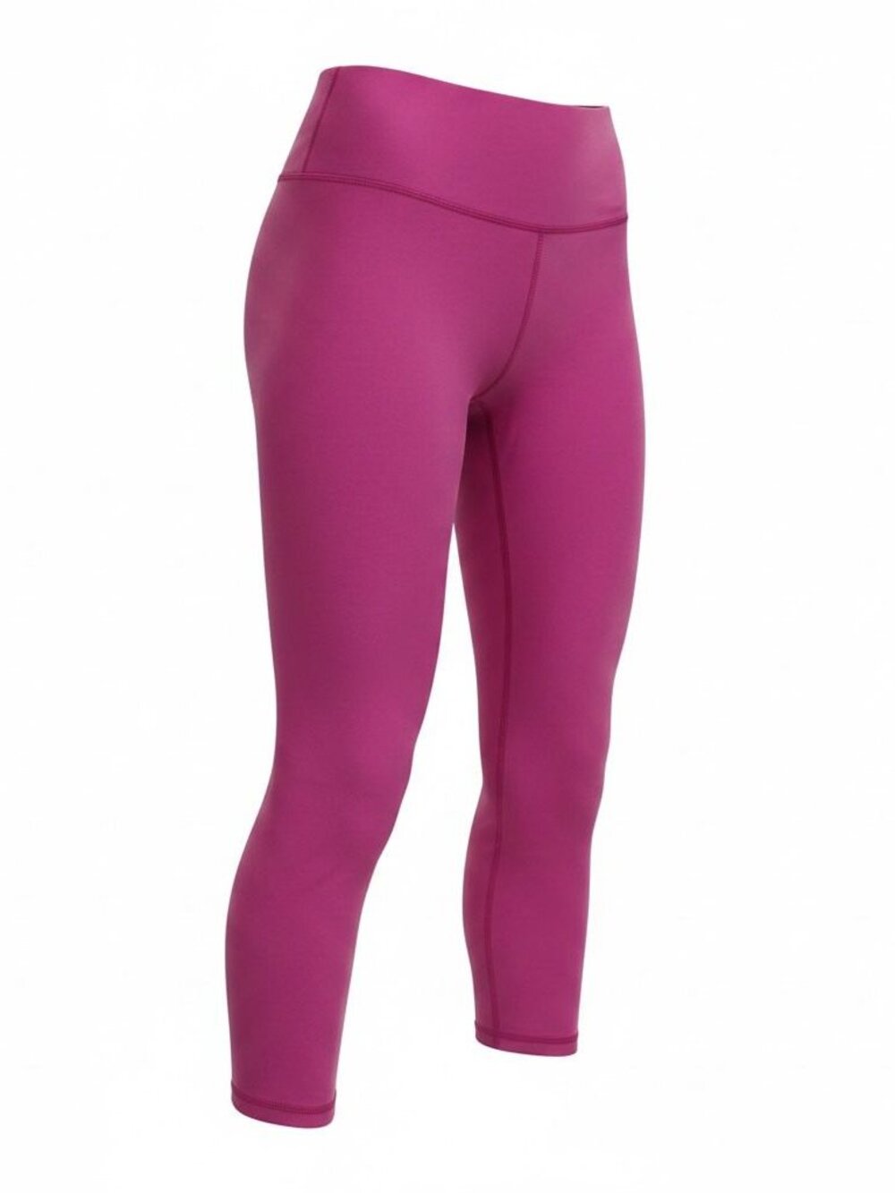 Athleta Transcend Capri Leggings – Bright Pink Magenta – Size Large - Picture 2 of 6